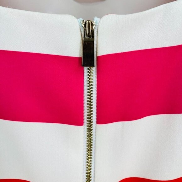 Vince Camuto Jewel Neck Sheath Dress Size 8 Multicolor Striped Sleeveless MIni - Picture 7 of 11